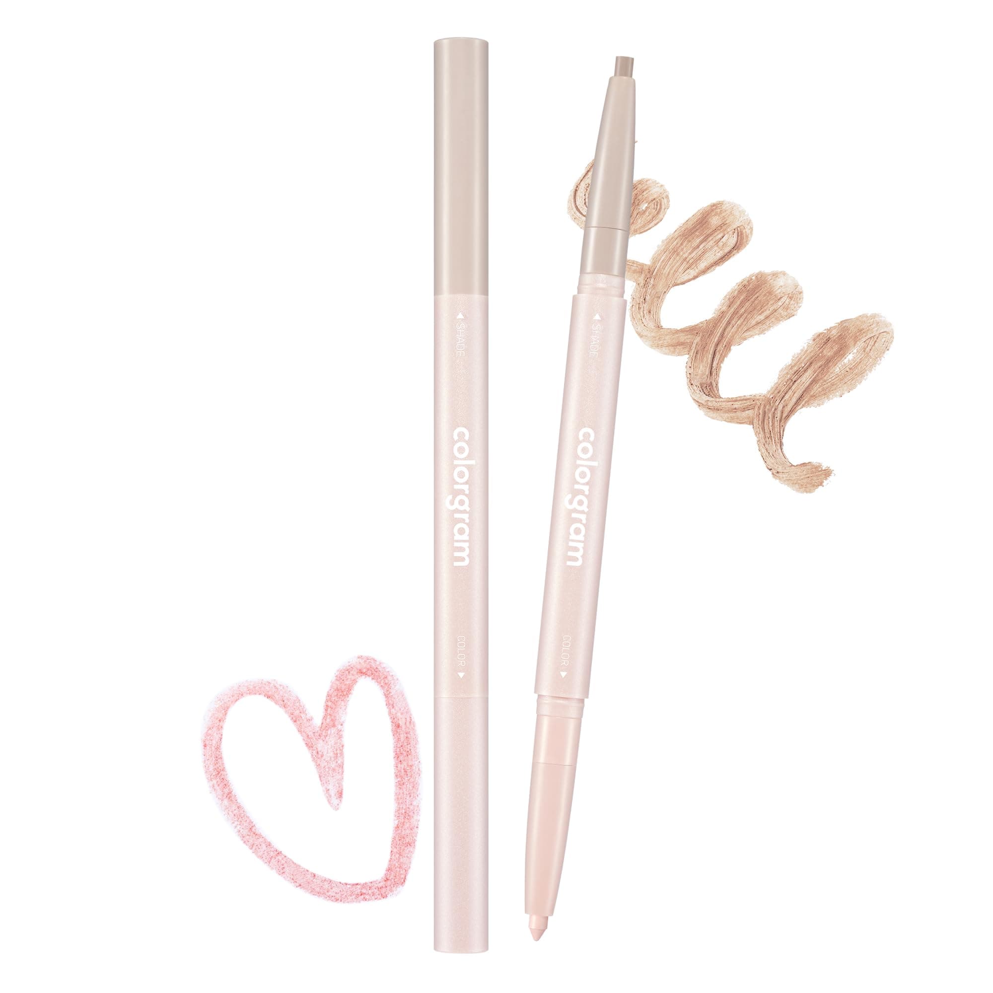 COLORGRAM All In One Agegyo Sal(Eye Bags) Make Up Eye Shadow Liner 3 Colors - True Beauty K-Drama Makeup, Intense Color with Smooth Texture, Rich Cream Formula,(02 Cool Tone)