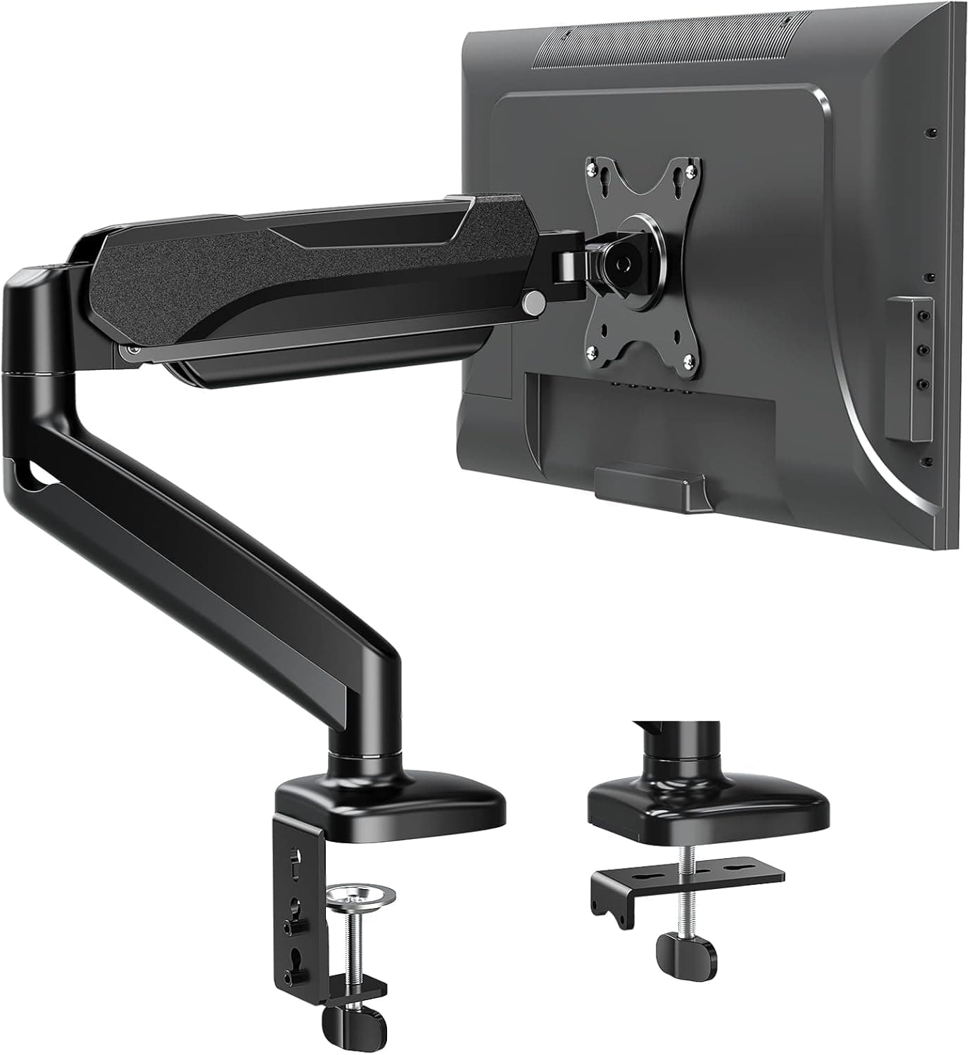 MOUNTUP PC Monitor Arm, Display Arm, Fits 13-32 Inch Screens, Weight Capacity 4.4-17.6 lbs, LCD Monitor Stand, Clamp Type, Grommet Type, VESA Compatible, 75x75mm, 100x100mm