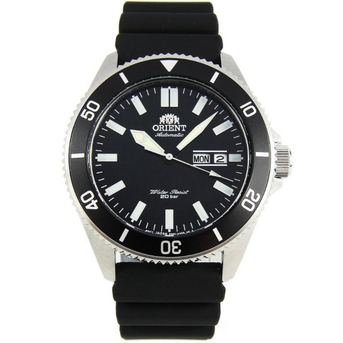 Mens Automatic Watch, Analog Display and Rubber Strap RA-AA0010B19B