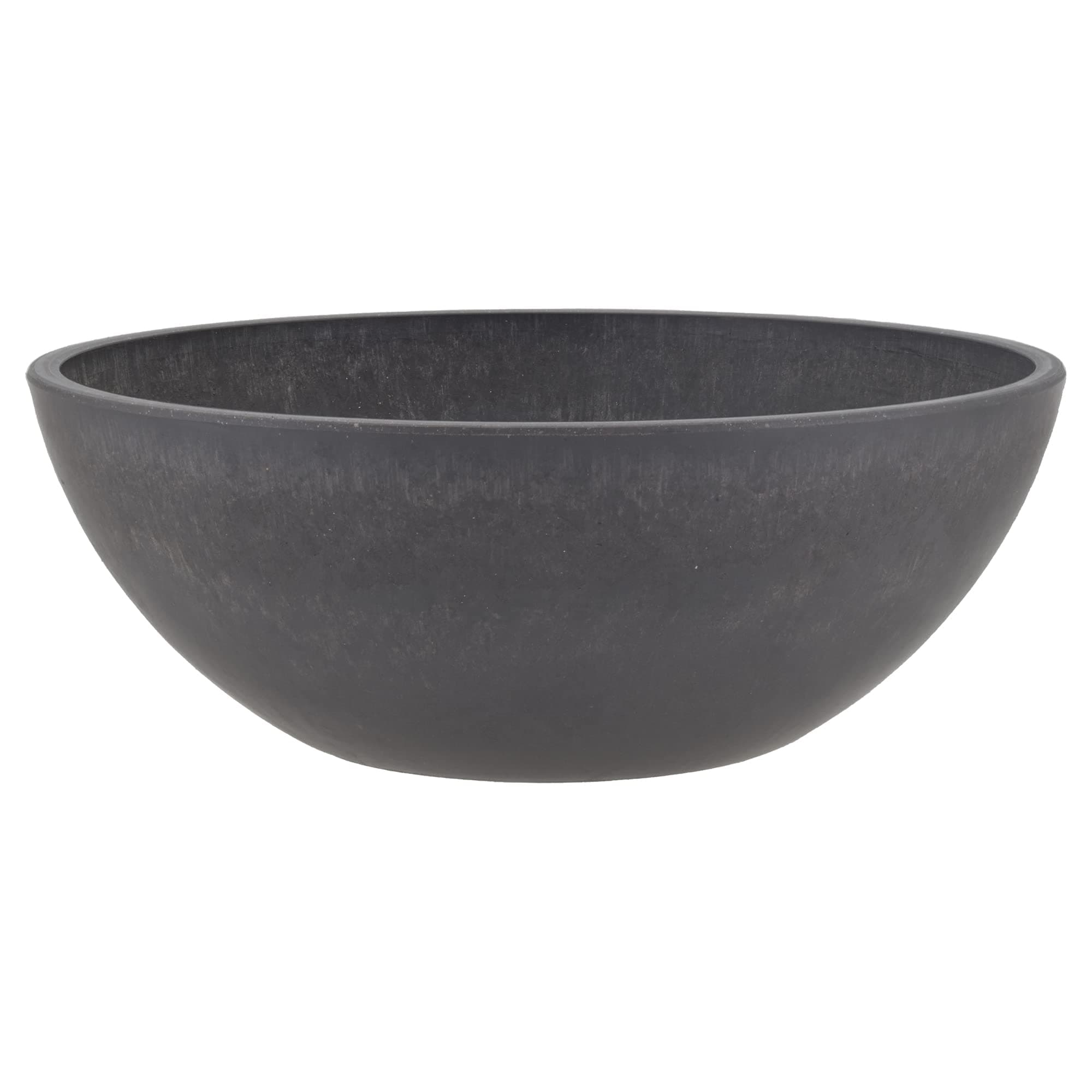 Arcadia Products, Centerpiece Bowl, Fairy Garden Planter M25DC, 10 Inch, Dark Charcoal