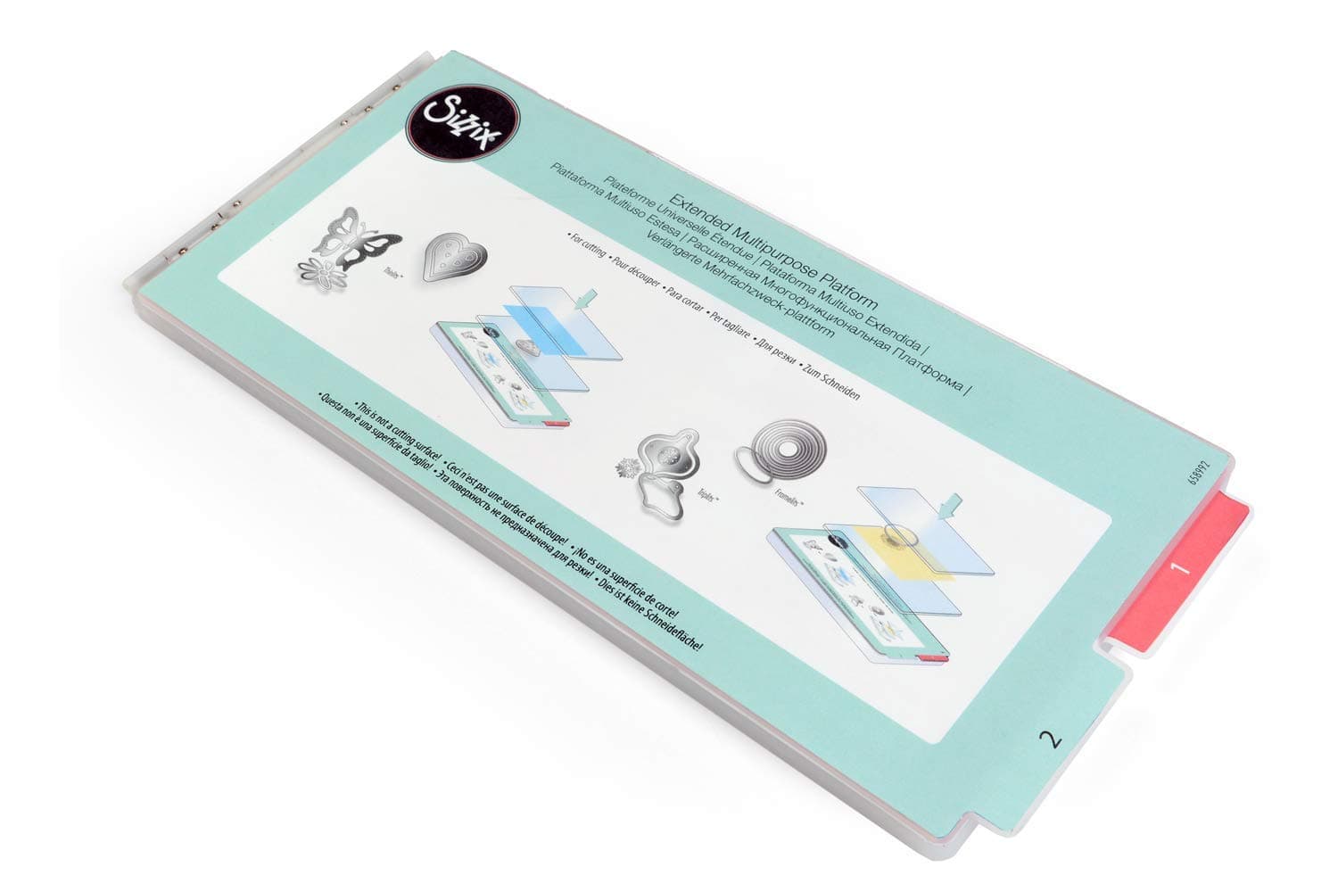 Accessory Multipurpose Platform Extended - Adjustable Hinged Tabs & Big Shot Compatible, Versatile Support