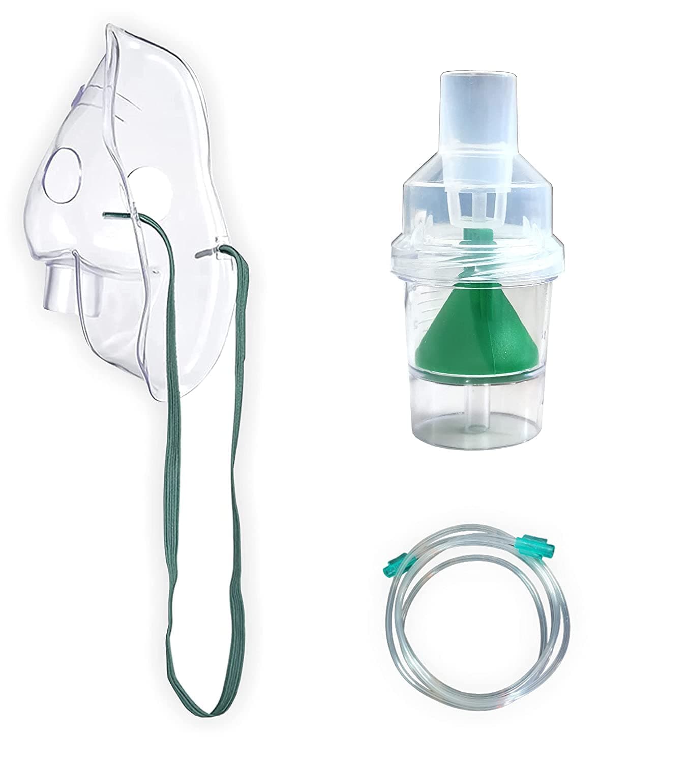 Adult Mask with Air Tube, Medicine Chamber for All Nebulizer(Made In India)