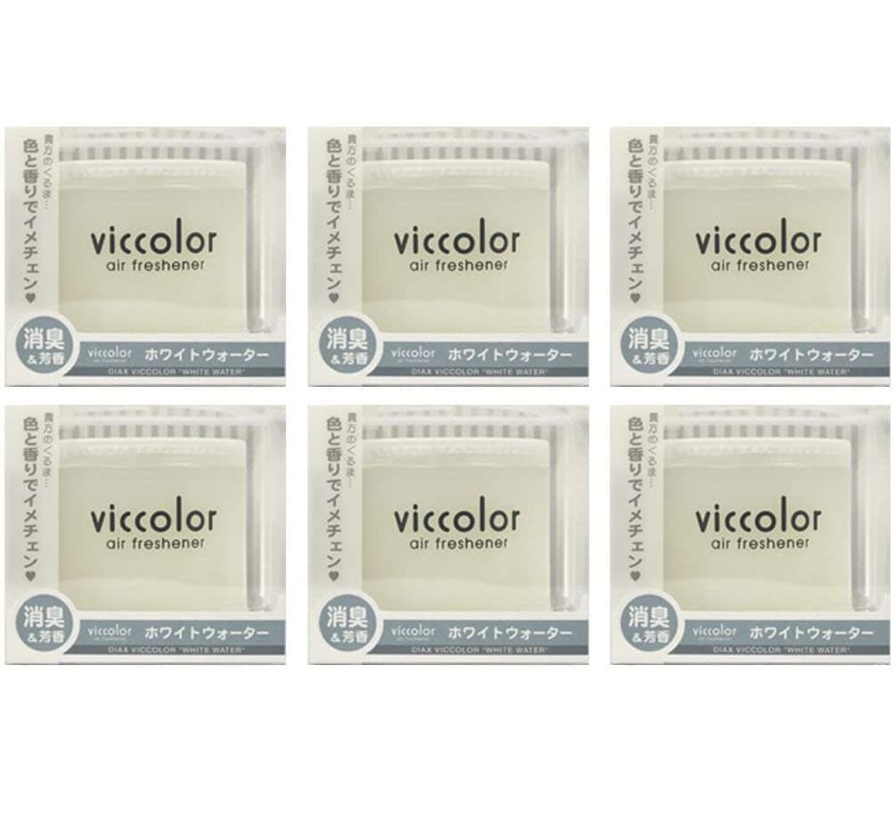 6-pack Viccolor White Water (Fresh and Juicy Citrus Scent) Luxury Air Freshener JDM Genuine Diax Japan for Home/office/ Car/ Auto/ Rv
