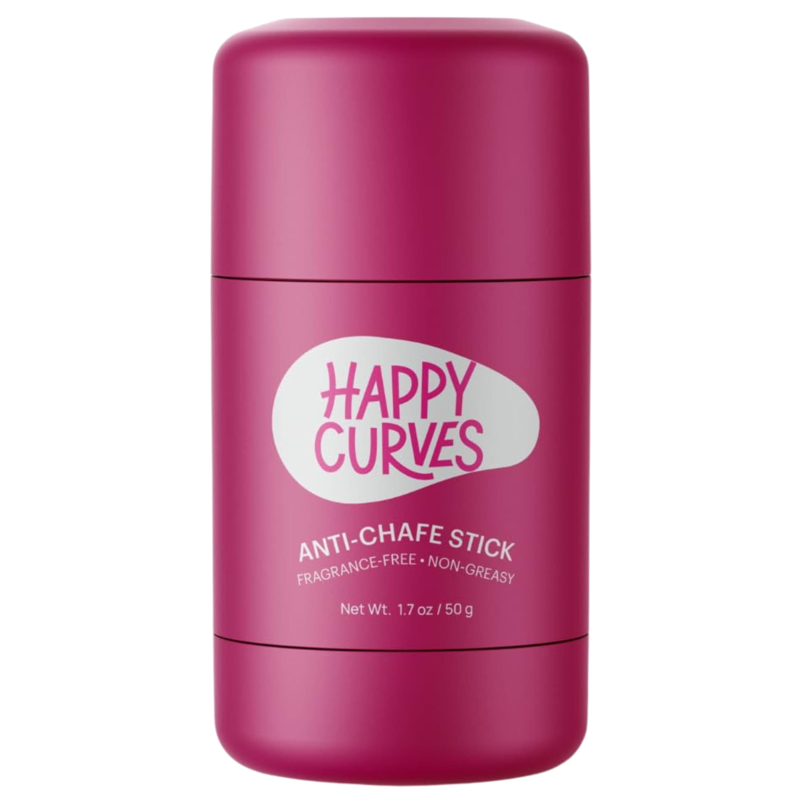 HAPPY CURVES Anti-Chafe Stick - Chafing and Friction Defense for Women, Ideal for Thighs, Underarms and More - Thigh Rub Protector and Chafing Balm, Perfect for Active, Non-Active Women (1 Pack)