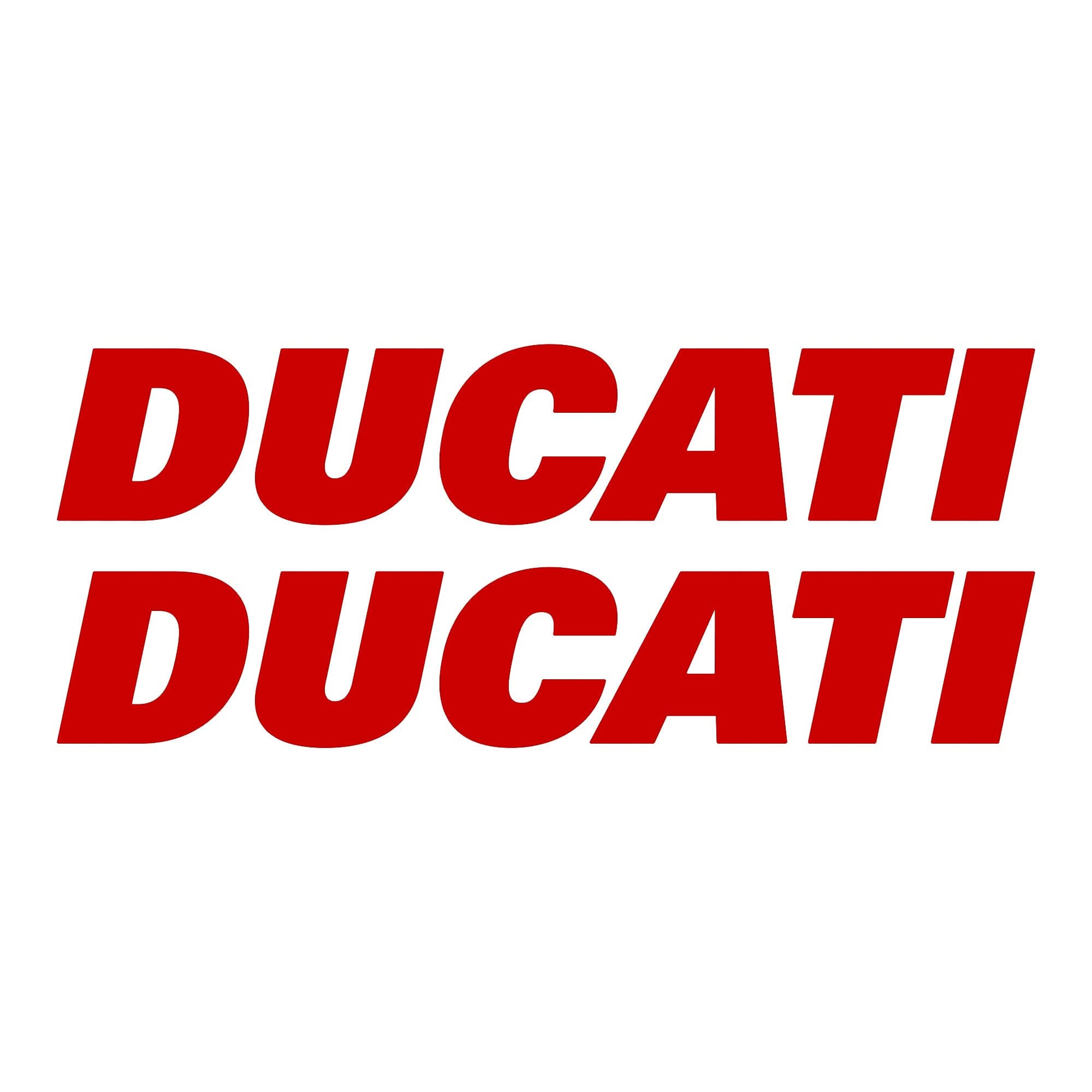 Kit 2 Stickers Writings for Motorcycle Tank Stickers compatible with Ducati Racing