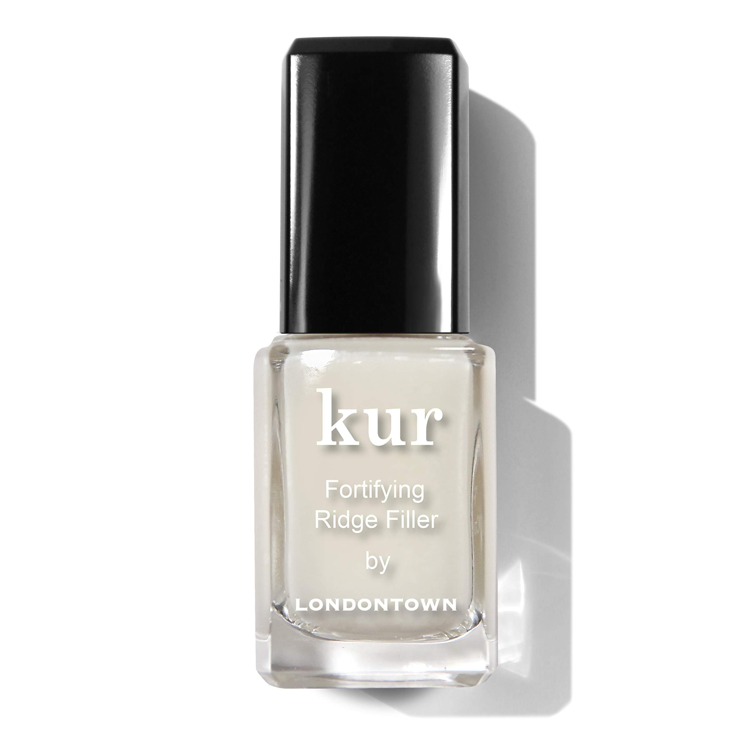 LONDONTOWN kur Nail Ridge Filler - Smoother - Strengthener - Filler for Damaged Uneven Nails - Fortifying, Self Leveling Base, Vegan, Cruelty Free, Paraben Free, 0.4 fl oz