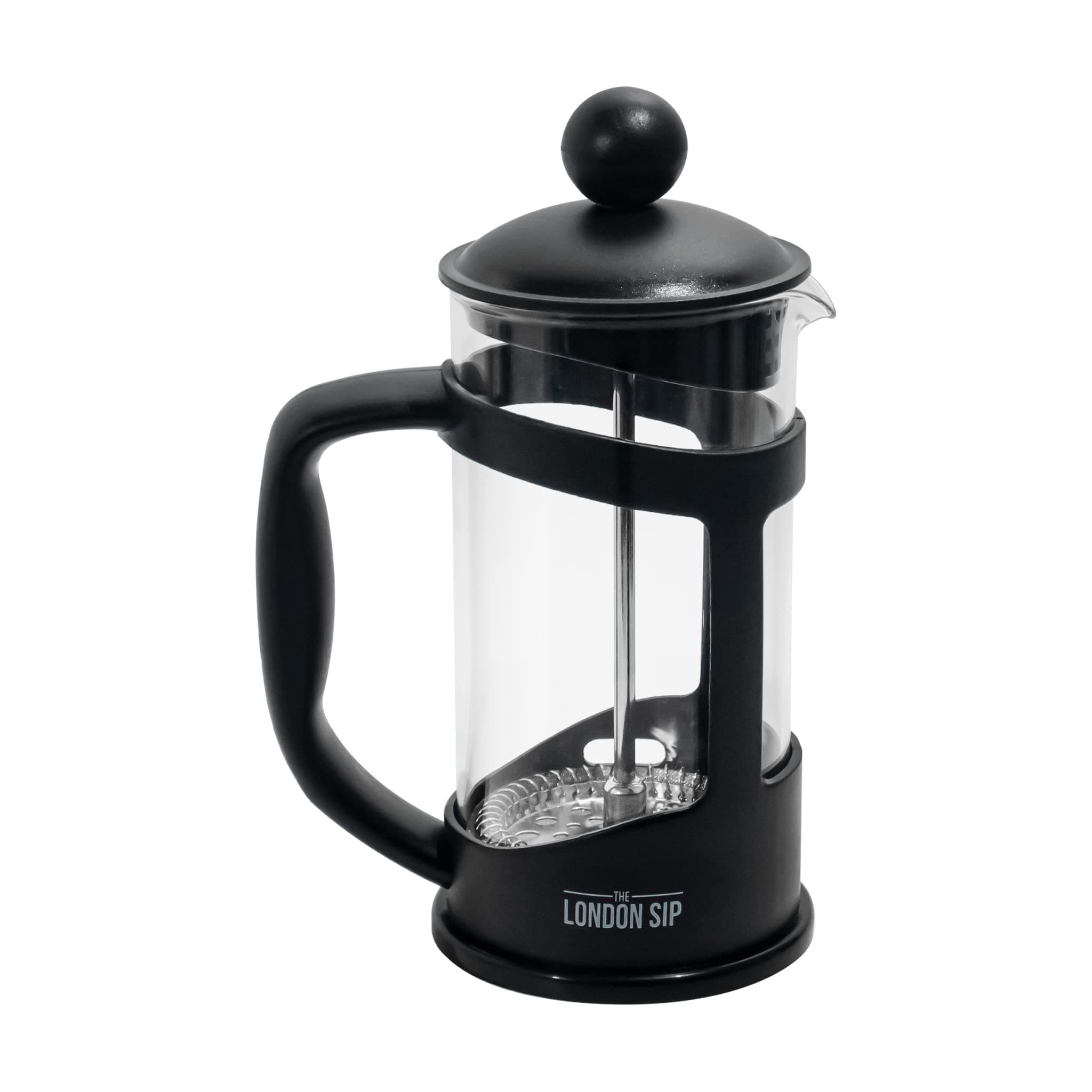 The London SipFrench Press Immersion Brewer Coffee Maker with Stainless Steel Filter System, 34oz, Black