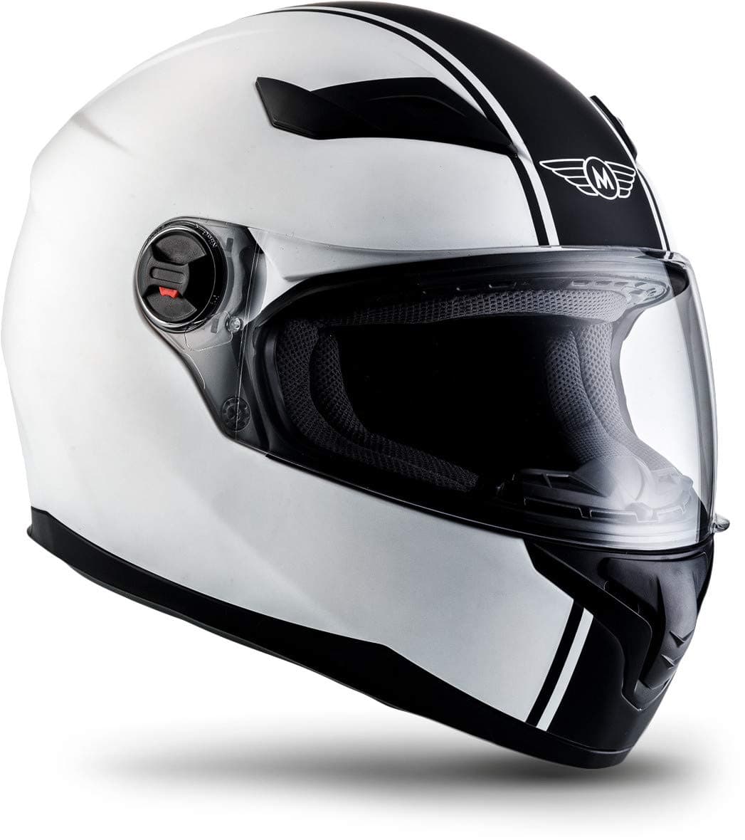 X86 „Gloss White“ · Full-Face Helmet · Motorcycle-Helmet Scooter motorbike Cruiser Biker Bike Urban Stree-Fighter classic · ECE 22.05 Visor Click-n-Secure Bag XS–XXL (53-64cm)