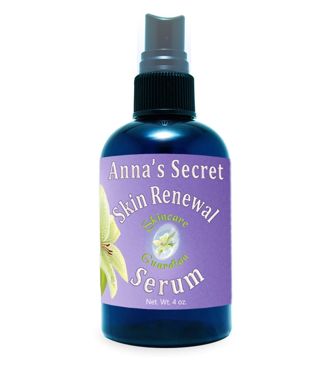 Anna's Secret Skin Renewal Serum by Skincare Guardian Anti Wrinkle, Clear Complexion Moisturizer and Skin Care Hydration Treatment Renovación de la Piel Suero Botánico 4 oz by Creation Farm