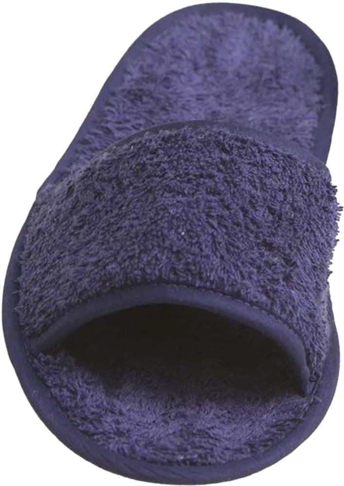 Towel CityNew Classic Terry Slippers Open Toe Durable Beauty Salon Spa Slipper 8-11 White