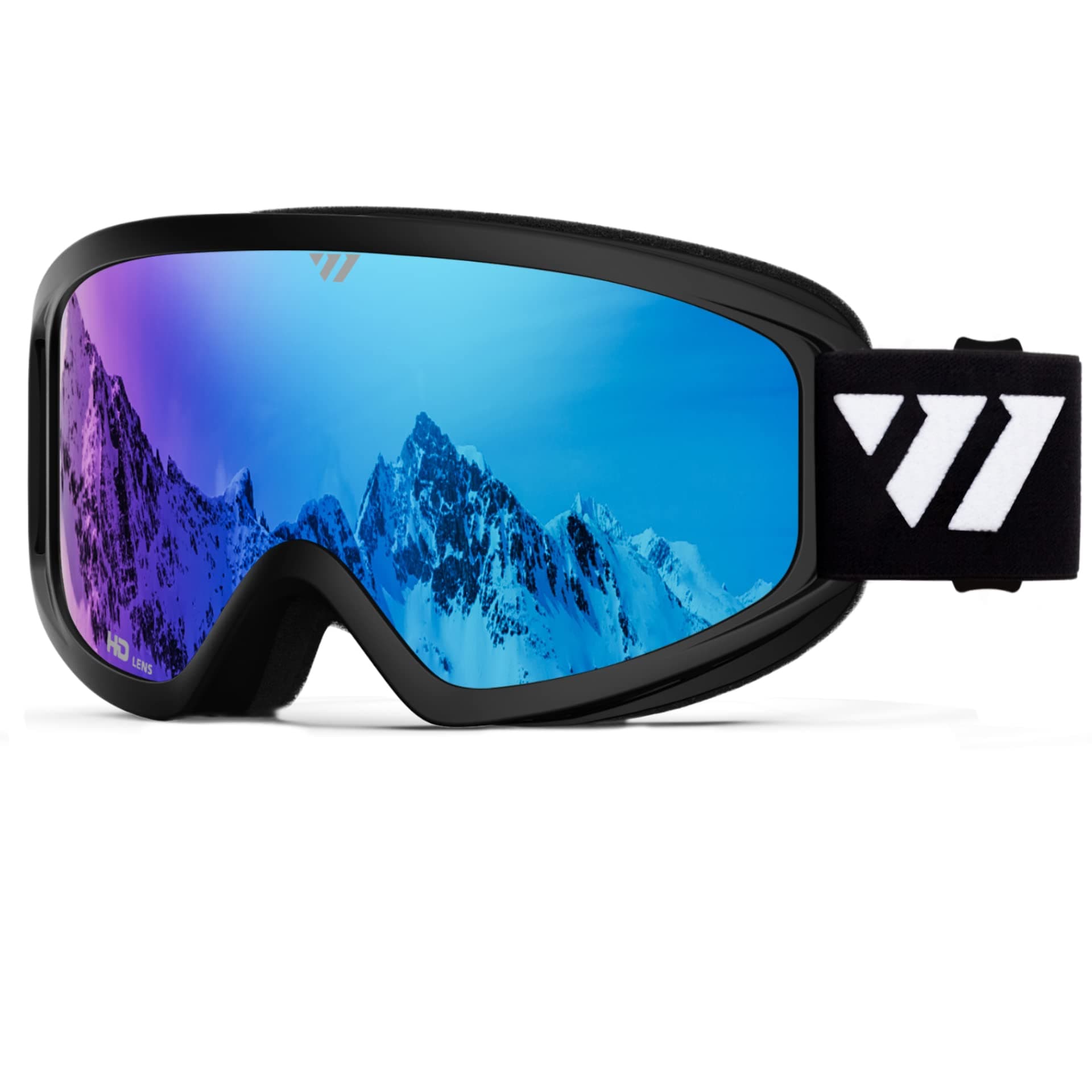 WISTON Ski Goggles - OTG Snow/Snowboard Goggles for Men, Women & Youth - 100% UV Protection W1