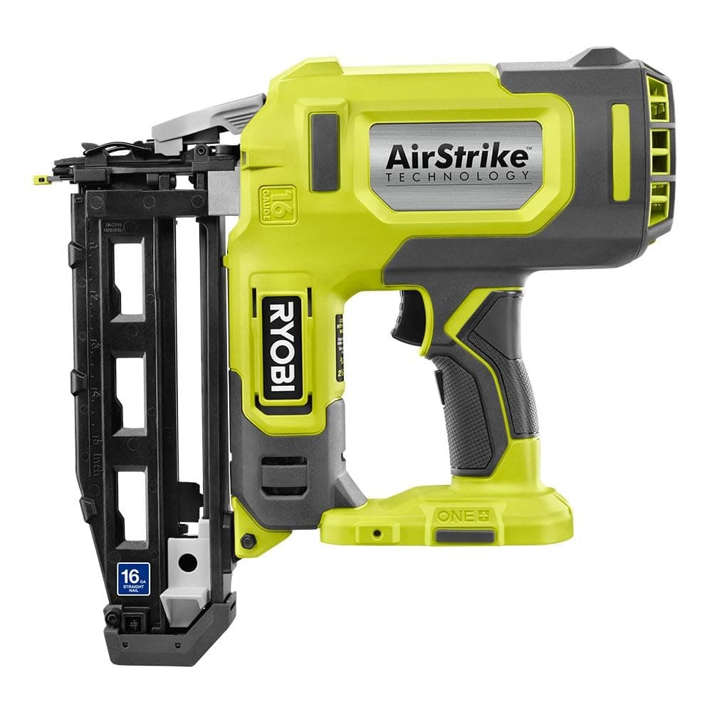 ONE+ 18V 16-Gauge Cordless AirStrike Finish Nailer (Tool Only), P326, Green