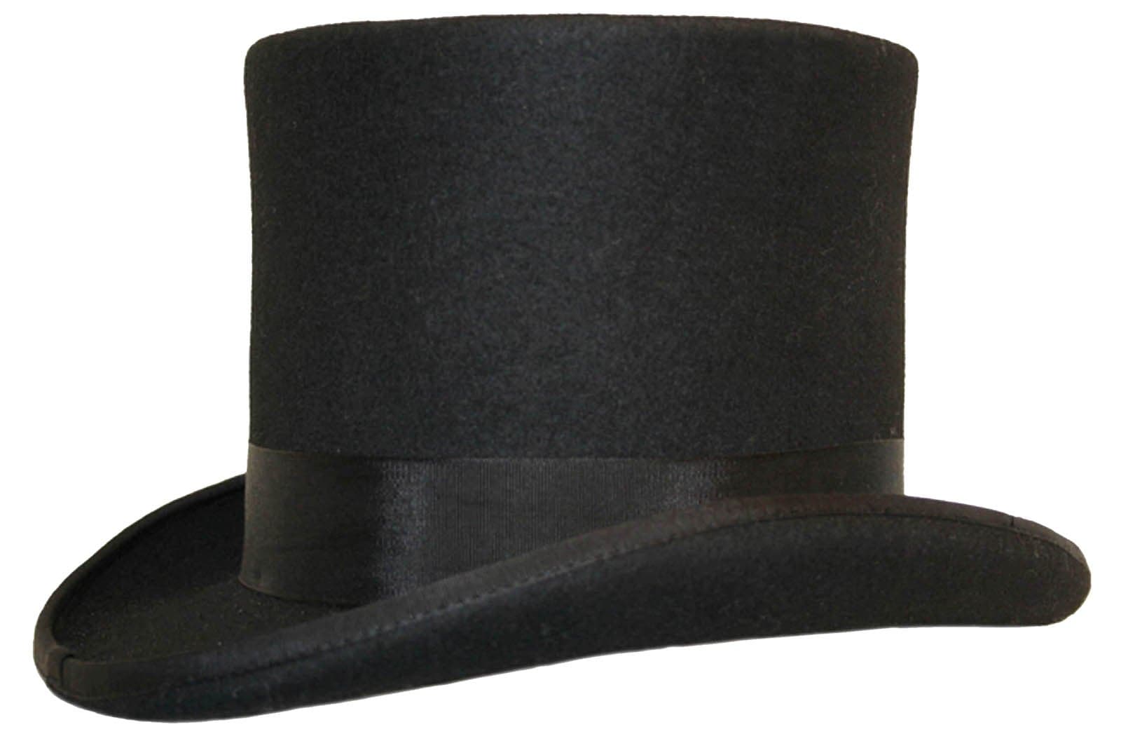 DH Hand Made Wool Top Hat Satin Lined Small to XXL