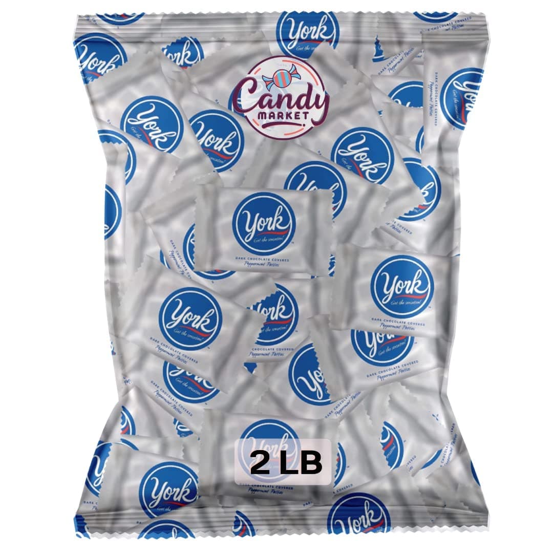Peppermint Patties Candy, Individually Wrapped Dark Chocolate Peppermint Patties (2 LB)