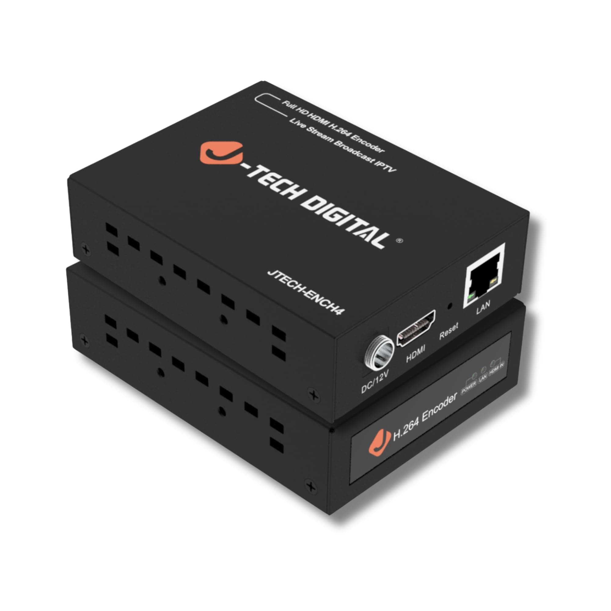 J-Tech Digital HDMI H.264 H.265 IPTV Encoder Supports RTSP, RTP, RTMP, HTTP, UDP Protocol and ONVIF [JTECH-ENCH4]