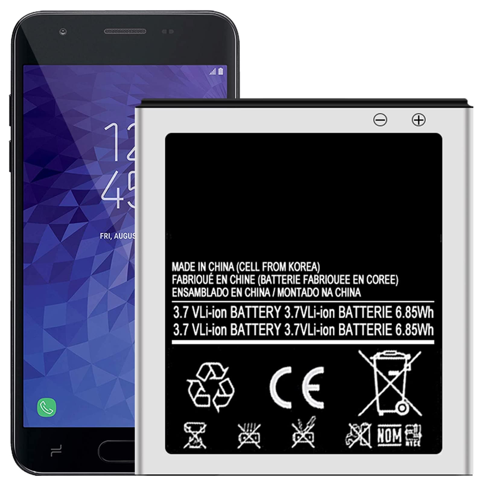 Only for Samsung Galaxy S II SGH-T989 Replacement Battery EB-L1D71BA 1850mAh