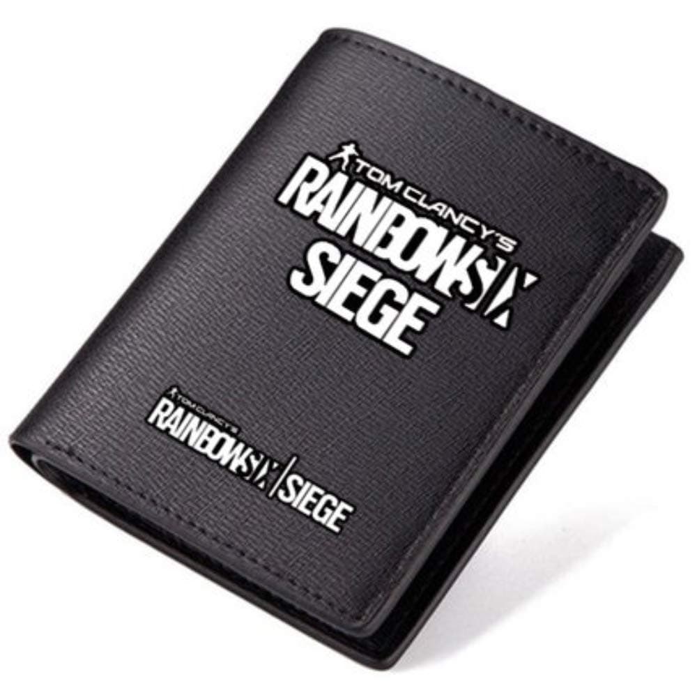 Teaspen Rainbow Six Black Mens Wallet with Free R6 Bracelet