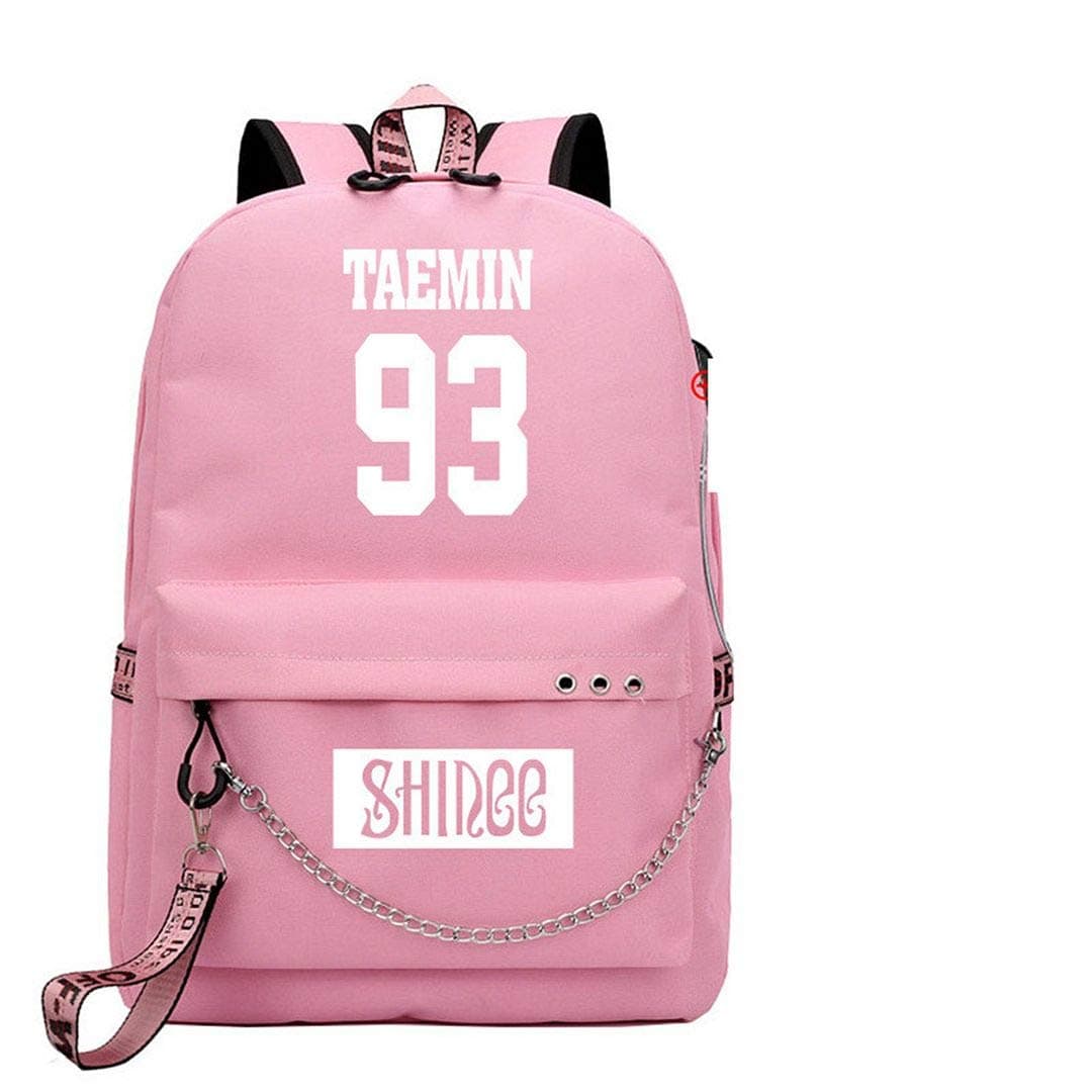 Korean KPOP SHINee Backpack Daypack Handbag School Bag Mochila Bookbag