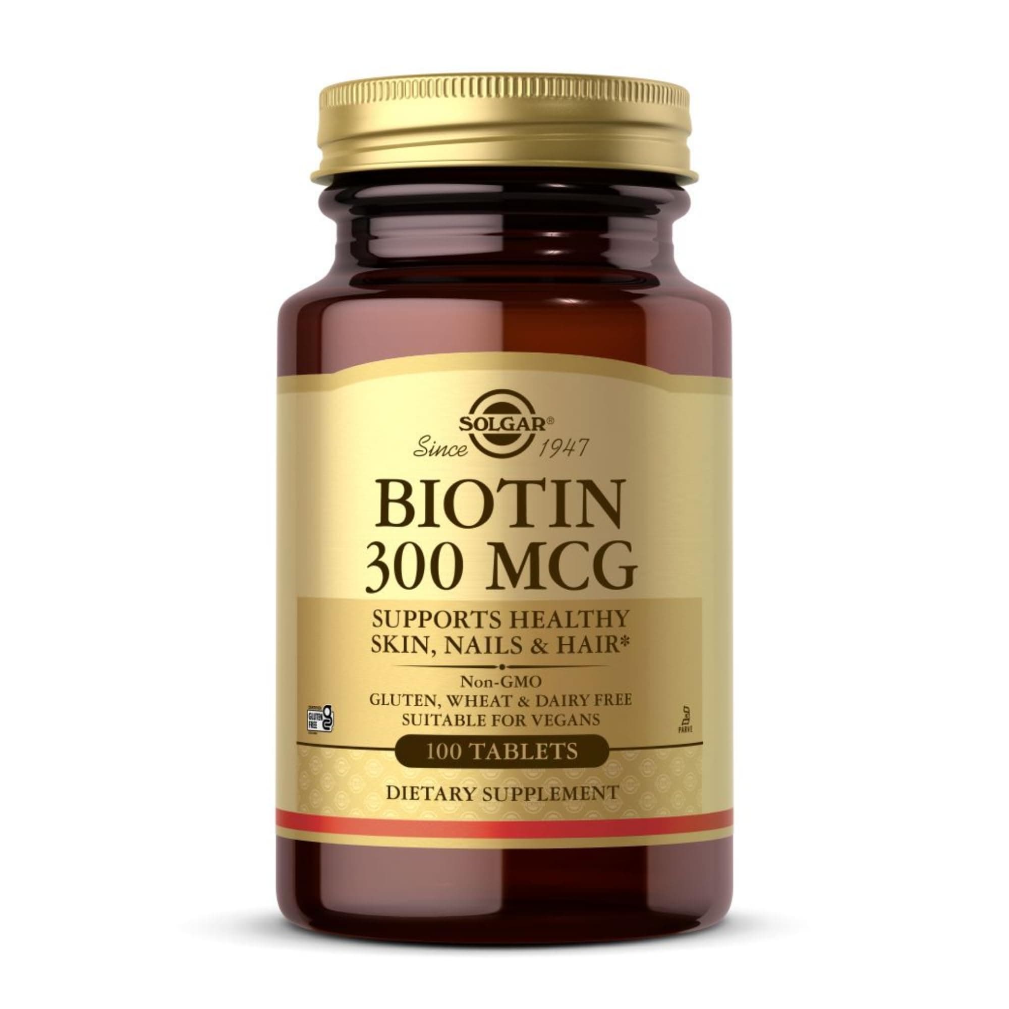 Biotin 300 Mcg, 100 Tablets