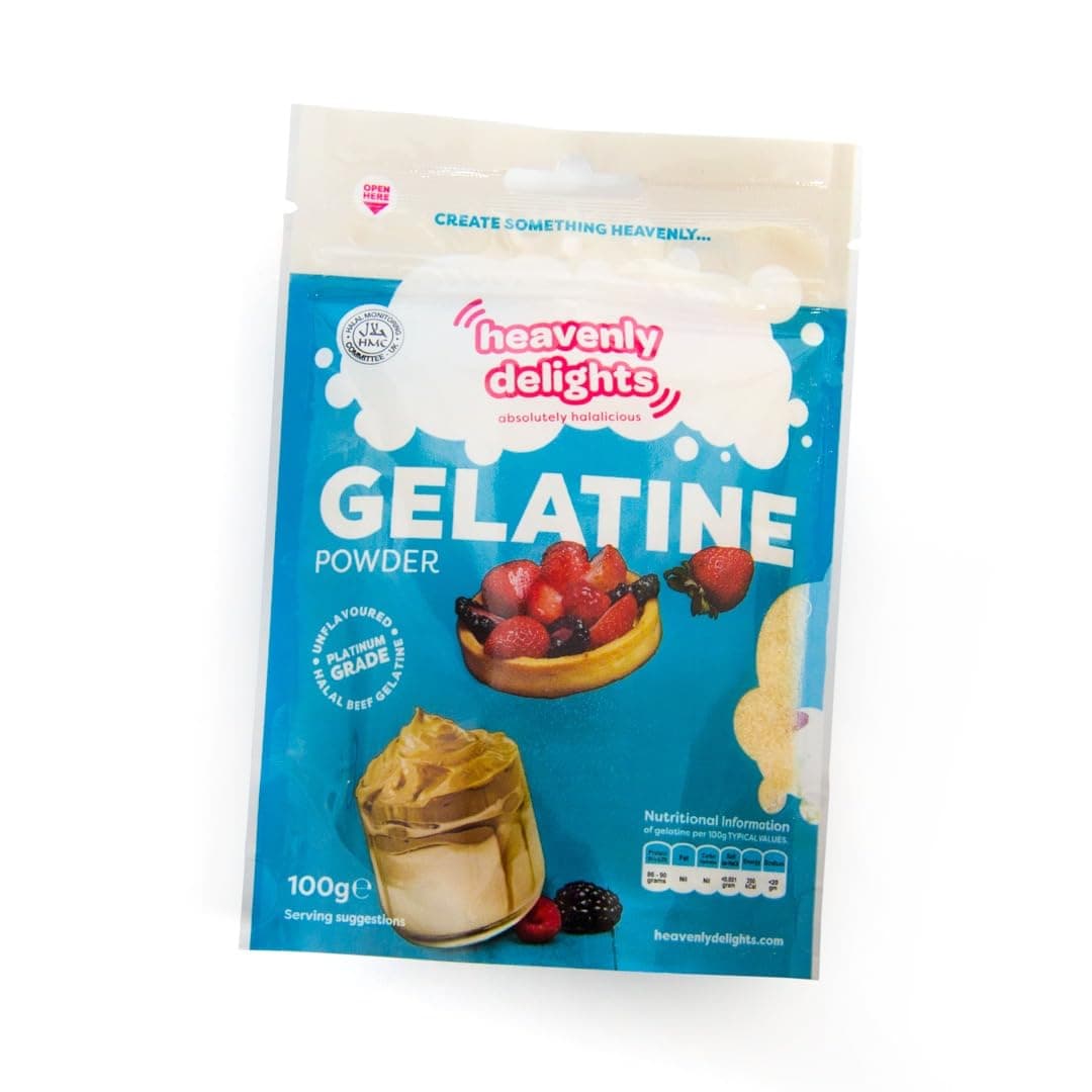 Heavenly Delights Halal Beef Gelatine, 100g *HMC Certified*
