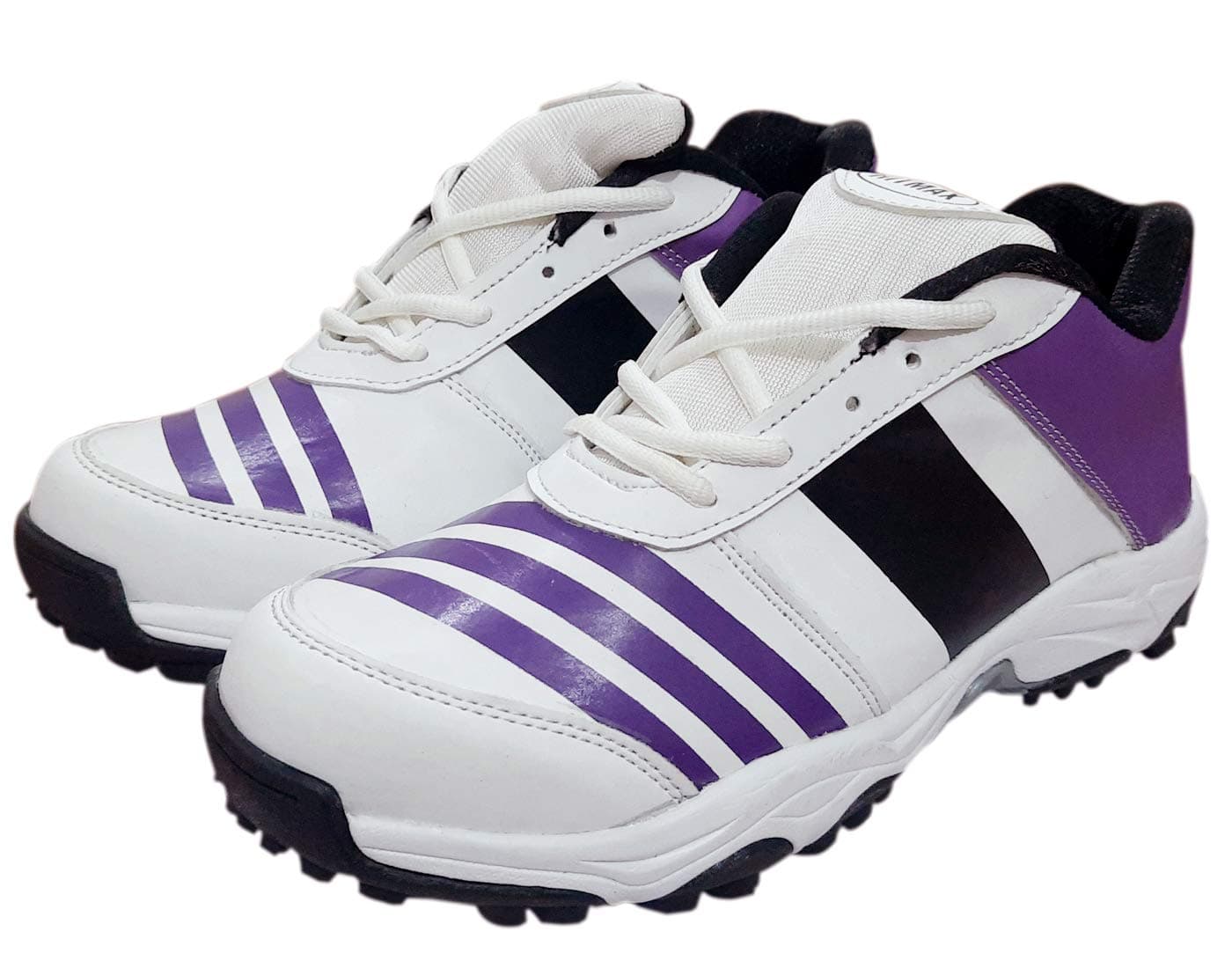 Sports Unisex White Purple oc-990 Cricket Shoes