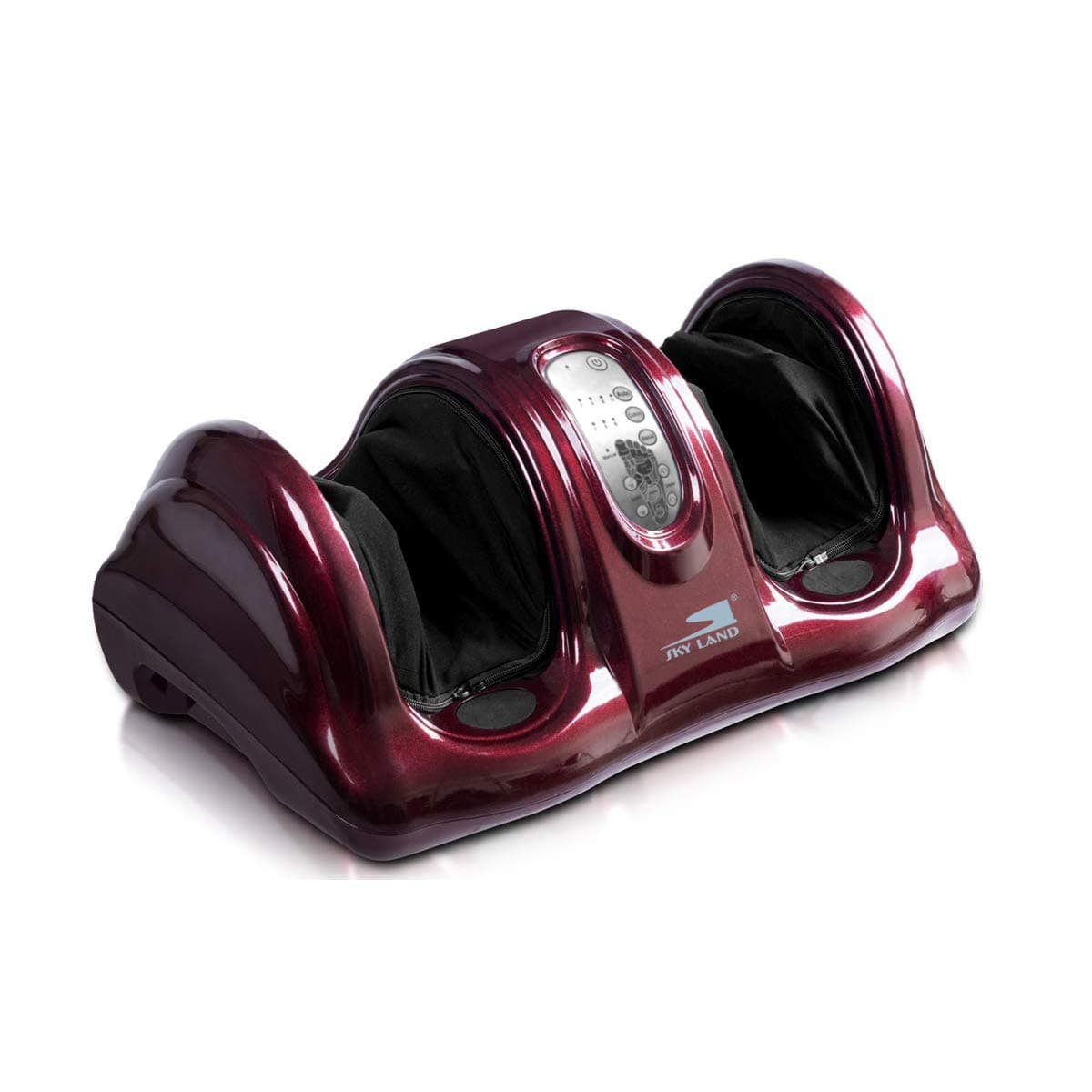 SKY LAND Foot Massager Machine Shiatsu Foot Massager, Therapeutic Reflexology Kneading and Rolling for Feet, Ankle, High-Intensity Rollers, Remote Control- EM-2158, Maroon