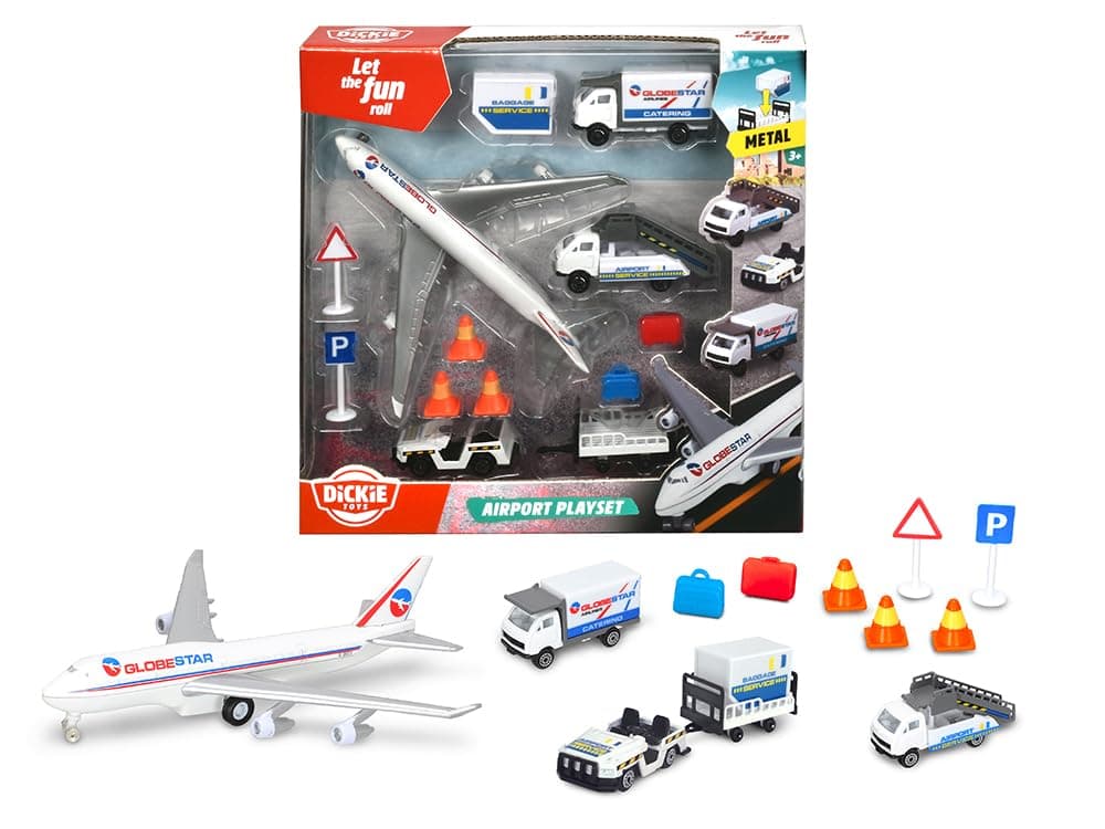 Dickie Toys Plastic Standard Airport Playset (Multicolor) - 36-1200 Months