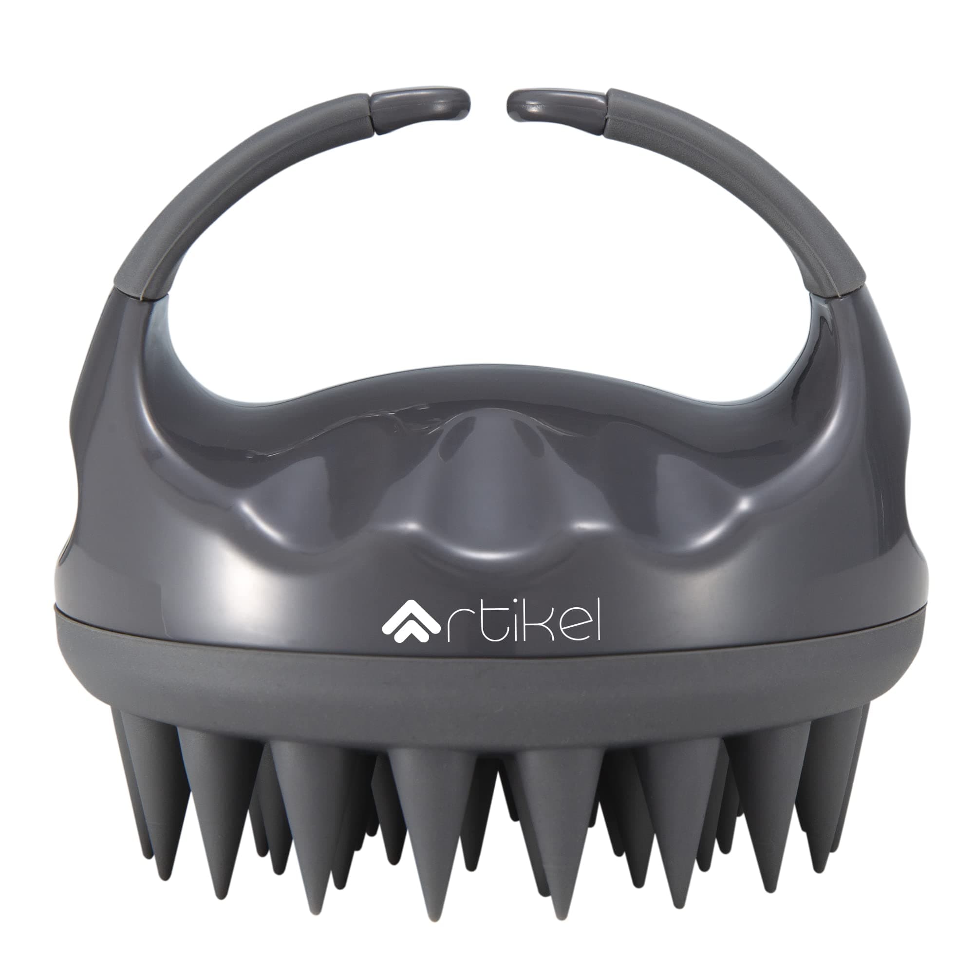 Artikel Hair Scalp Massager Brush | Silicone Shampoo Brush & Comb | Dandruff Scalp Exfoliator | Scalp Washing Scrubber for all Hair Types - Women & Men | Pet Friendly | Pack of 1 | Gray