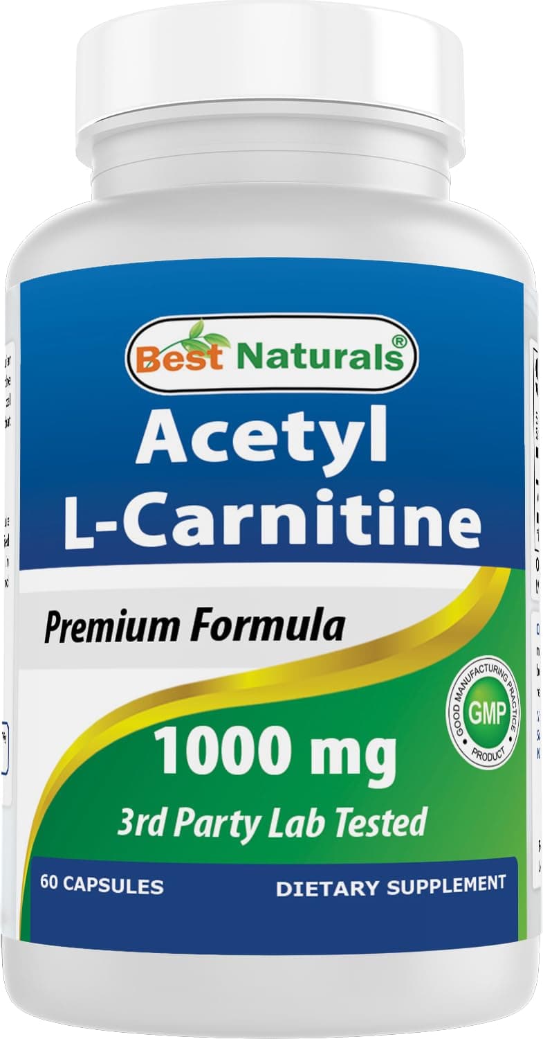 Best Naturals Acetyl L-Carnitine 1000 mg 60 Capsules