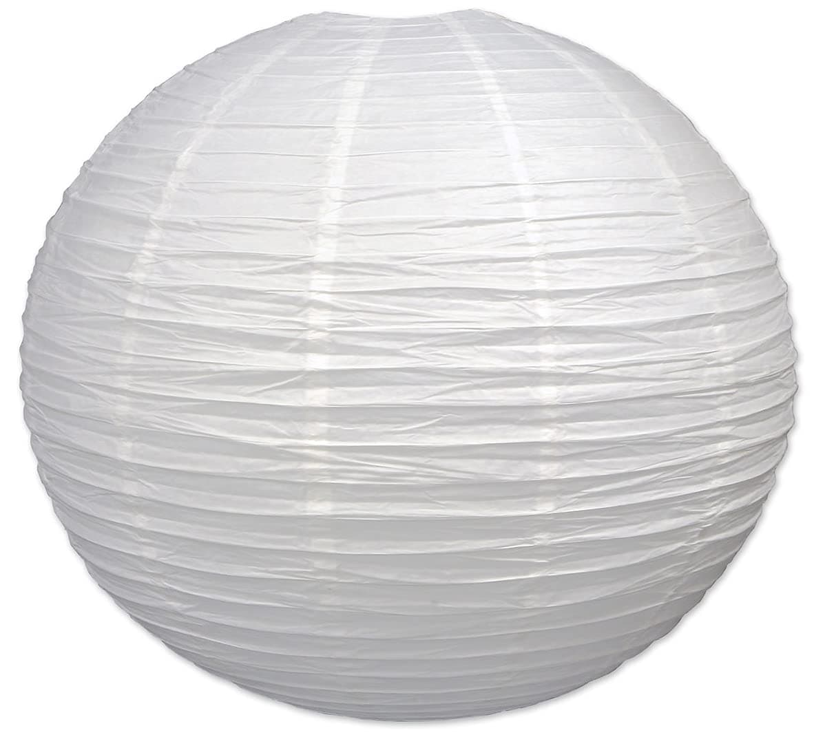 Beistle Jumbo Paper Lantern, 30-Inch, White, White