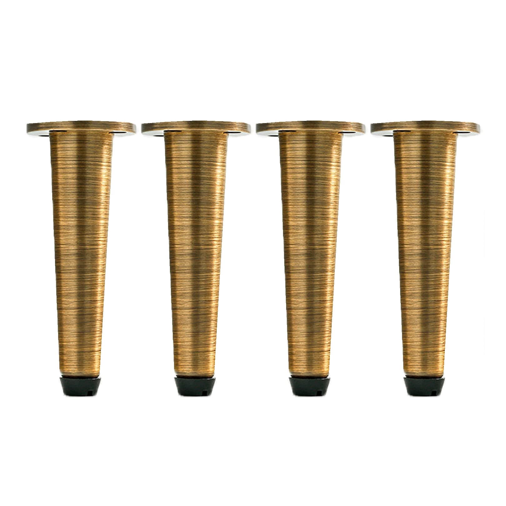 JYCCH Pure Copper Furniture Support Legs Adjustable Sofa Feet Metal Table Legs Round Furniture Legs for Entrance Cabinet Coffee Table TV Cabinet Bathroom Cabinet Sofa Vintage Copper 4 Pi (208mm)