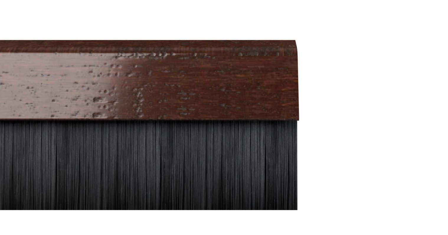 STORMGUARD 02SR0720838DWO Cover Clip Bottom Door Brush Seal 838MM (2'9") Dark Oak Wood Draught EXCLUDER