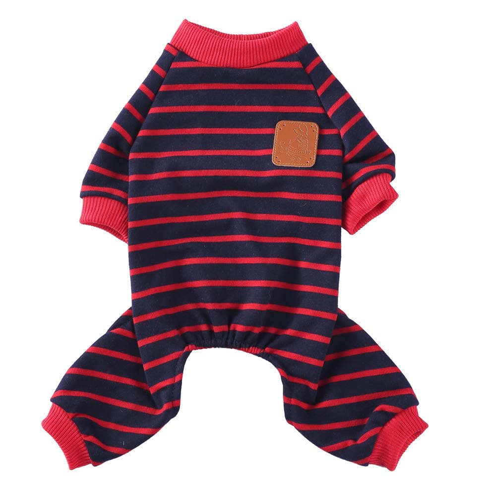 UponPak Dog Shirts Tank Top with Wide Strips Doggie Costumes T-Shirt Pet Clothes Vest Apparel for Dog and Cat (Strong Red, X-Large)