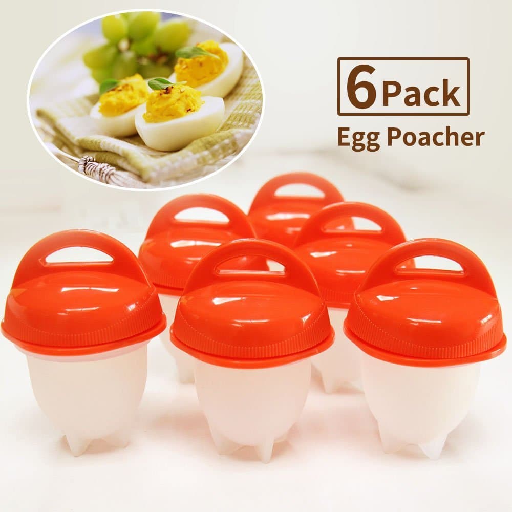 Egg Cooker, Green Convenience Egg Poacher For Hard/Soft Boiled Eggs, Poached Eggs, Scrambled Eggs, Omelets Non Stick Silicone