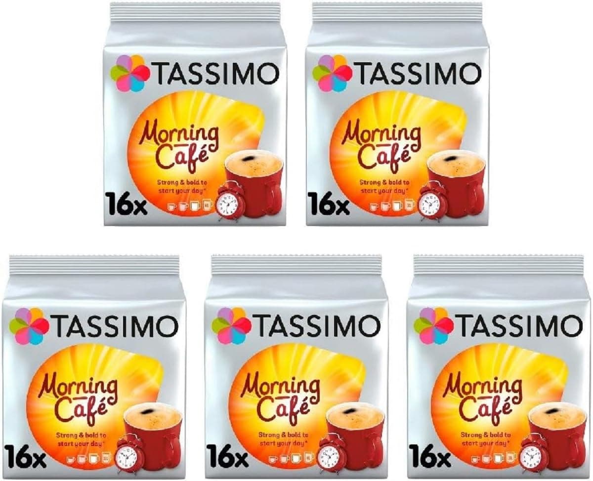 Morning Café Coffee Pods x16 (Pack of 5, Total 80 Drinks)