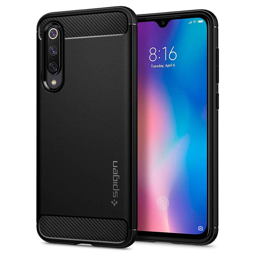 Spigen Rugged Armor Case Compatible with Xiaomi Mi 9 SE - Black