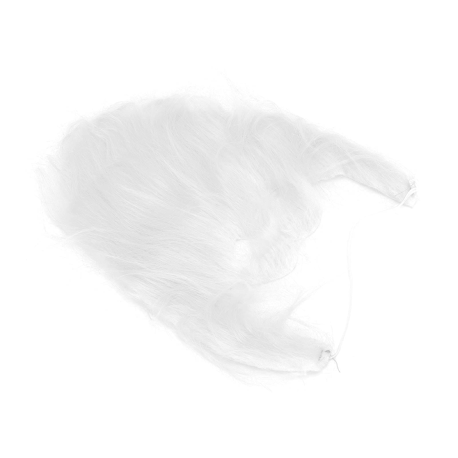 White Fake Beard, Made Of Plush Cloth Costume Beard and Harmless Equipped with an Elastic Band for Life for Parties for Family for Festival Performances