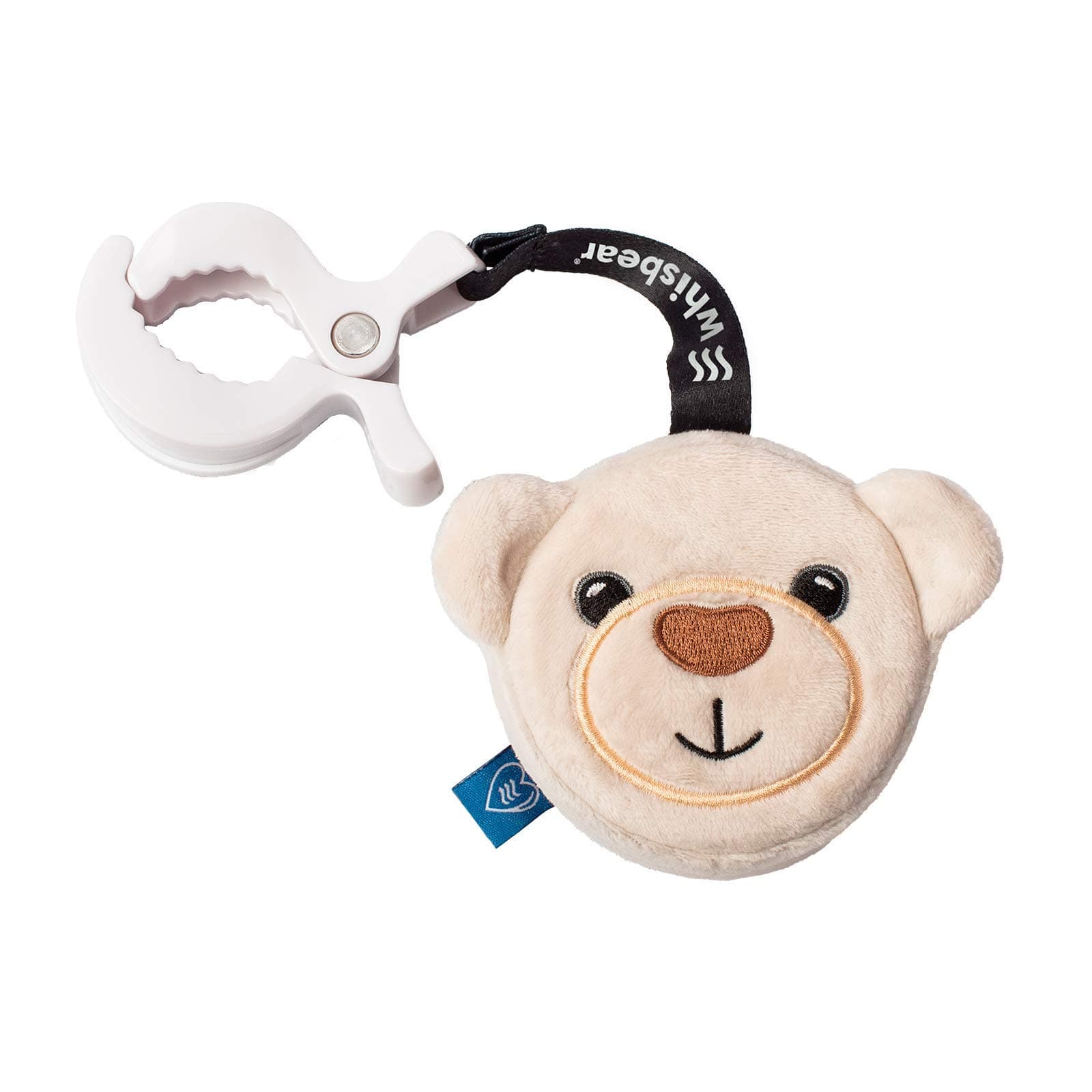 Whisbear Humming Bear with Clip | Pink Noise | Baby Sleep Aid | Baby Gifts | Baby Toys Newborn Baby Shower Gifts | Car Seat Toy | Pram Accessories Pram Toys | Baby Teddy | Baby Sleep Soother