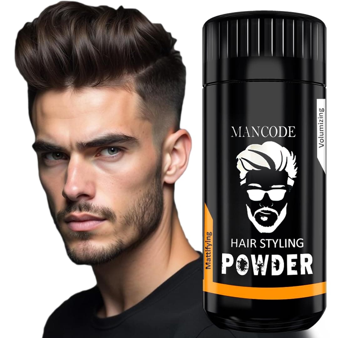 Hair Volumizing Powder Wax for Men, Hair Powder, Hair Wax Powder for Boys, Natural & Safe Hairstyling Powder, Strong Hold & Matte Finish, Zero Toxin Hair Styling Powder (20g)
