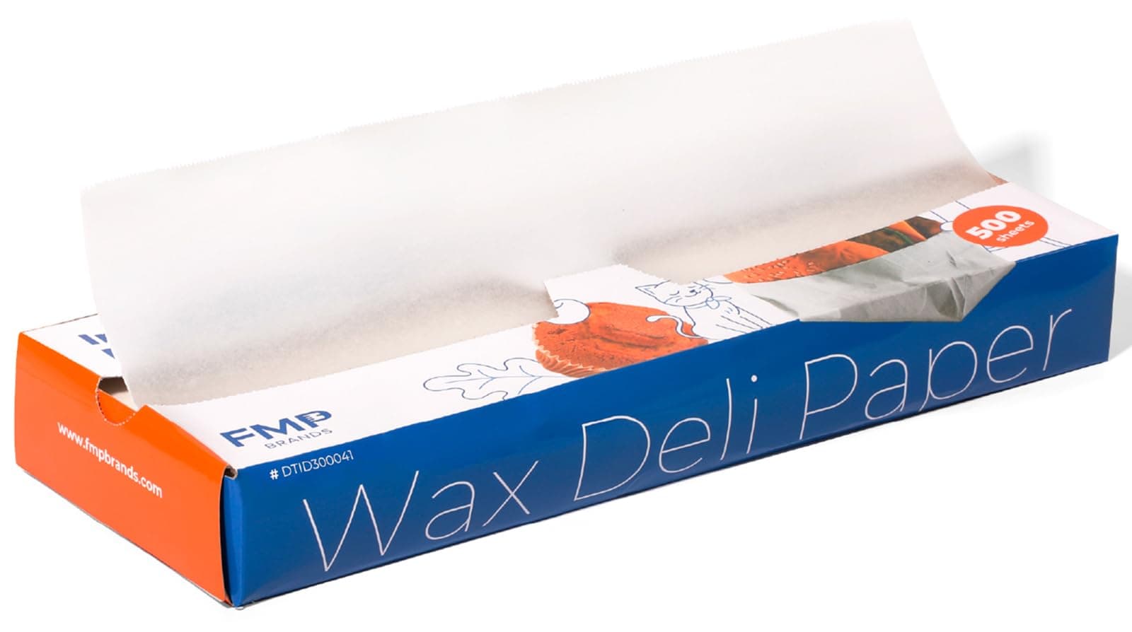 Fit Meal Prep [500 Pack] 15 x 10.75" Wax Paper Sheets for Food, Interfolded Precut Deli Pop Up Grease-Proof Sandwich Paper Wraps, Waterproof for Lunch, Food Basket, Microwave Cover, BBQ