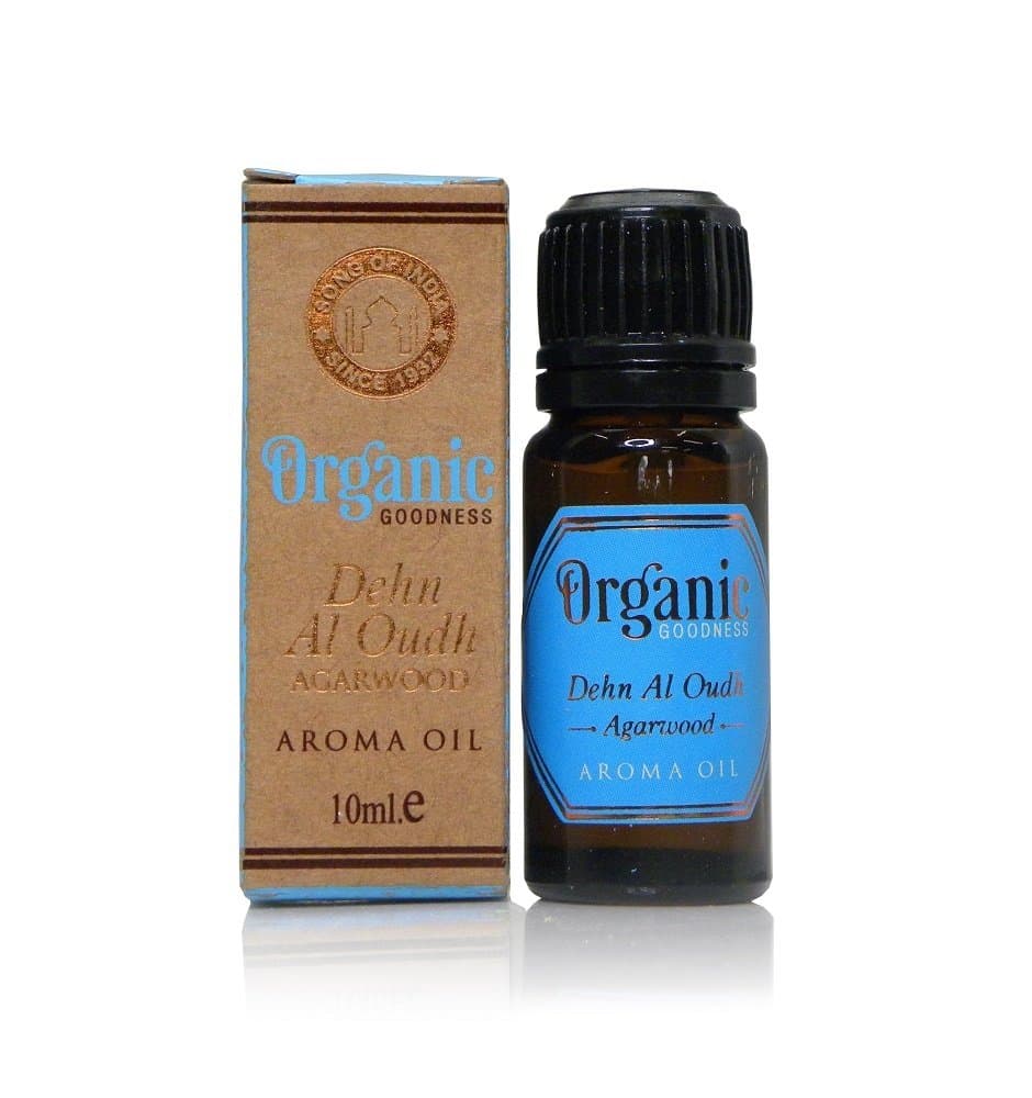 Organic Goodness Aroma Diffuser & Vaporiser Oil in Amber Coloured Glass Bottle | 100% Pure & Natural Essential Oil (Dehn Al Oudh/Oud)