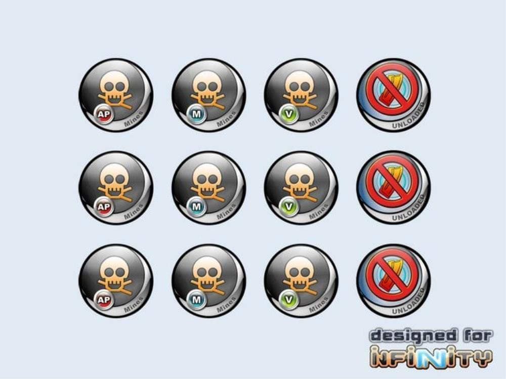 Micro Art Studios Infinity Tokens: Deployables #2 (12)