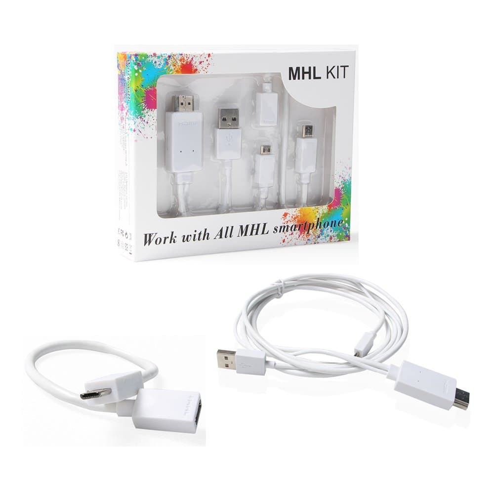 MHL Micro USB to Hdmi Tv Av Cable Adapter Hdtv 1080p for Samsung Galaxy S3 S4 S5 Note2 Note 3 HTC One All Mhl Smartphone