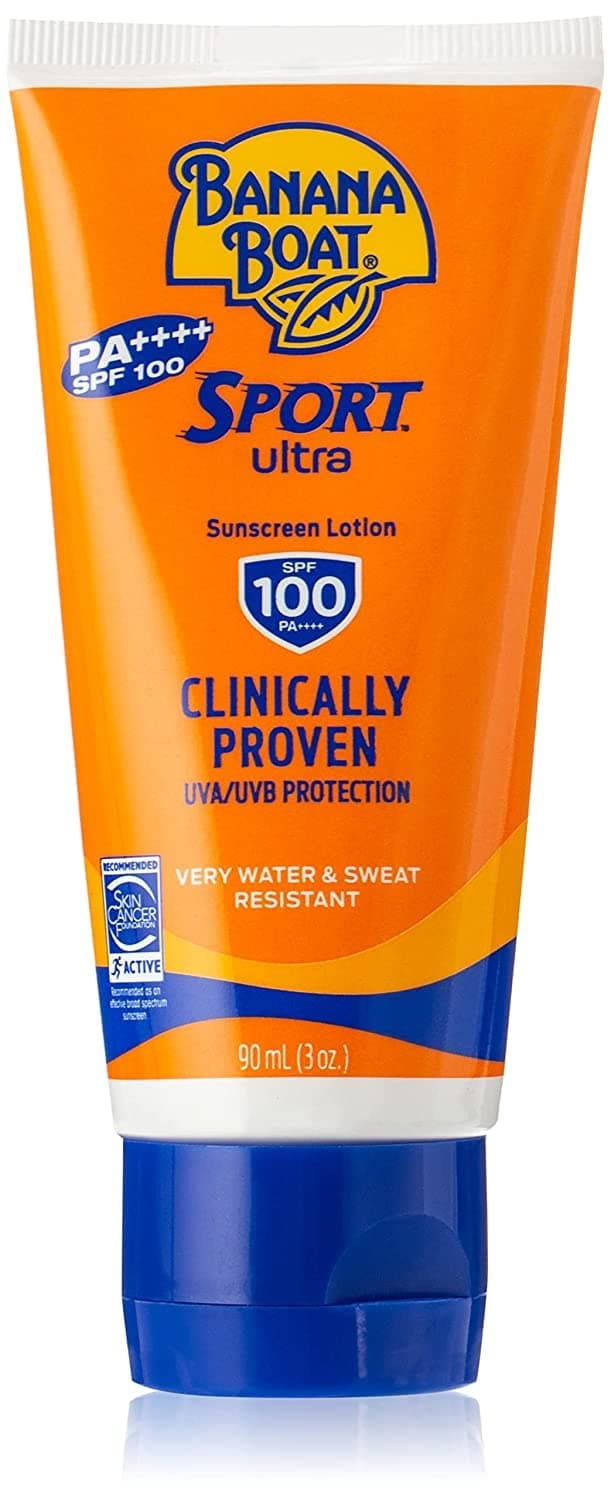 Sport Ultra Sunscreen Lotion-SPF100-UVA/UVB Protection-Clinically Proven- Very Water & Sweat Resistant-Lightweight-Non Greasy-Quick Absorption-Protection from Skinburn Damage-90ml