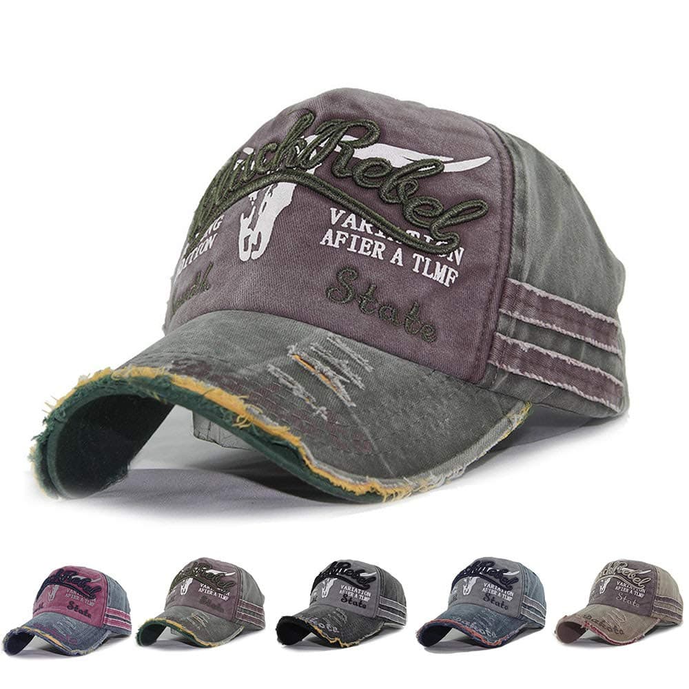 Cap Summer Cap Vintage Cotton Baseball Cap Unisex Distressed Snapback Trucker Hat