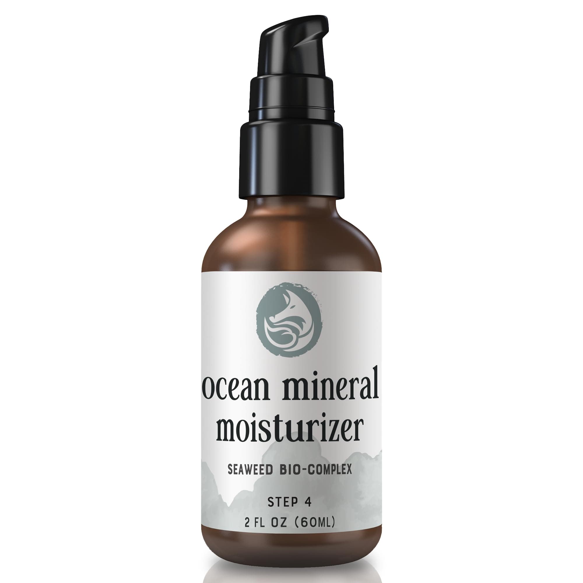 Foxbrim Naturals Ocean Mineral Facial moisturizer- & Organic Daily Face lotion With Seaweed Bio-Complex- (60mL/2oz)
