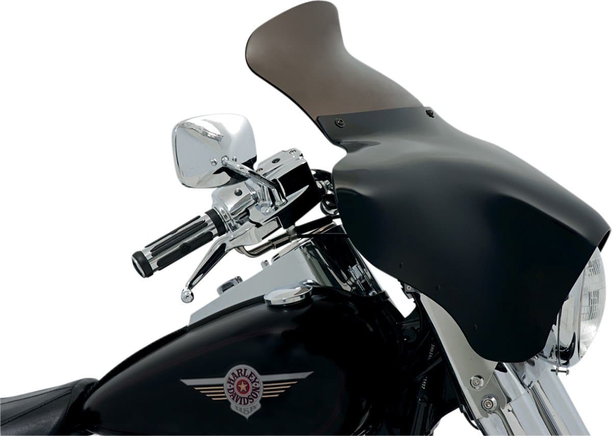 Memphis Shades MEP8561 Smoke Windshield (Batwing Fairing Spoiler Batwing Fairing 9" height, Smoke)