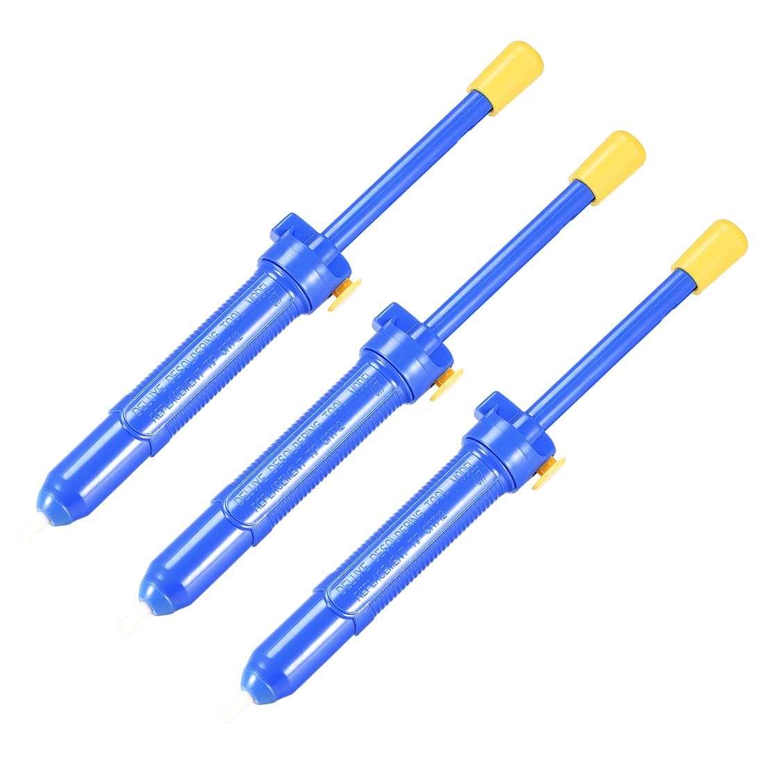 Bomba desoldadora, ventosa de soldadura de 13 pulgadas, herramienta manual de eliminación de soldadura al vacío, 3 piezas