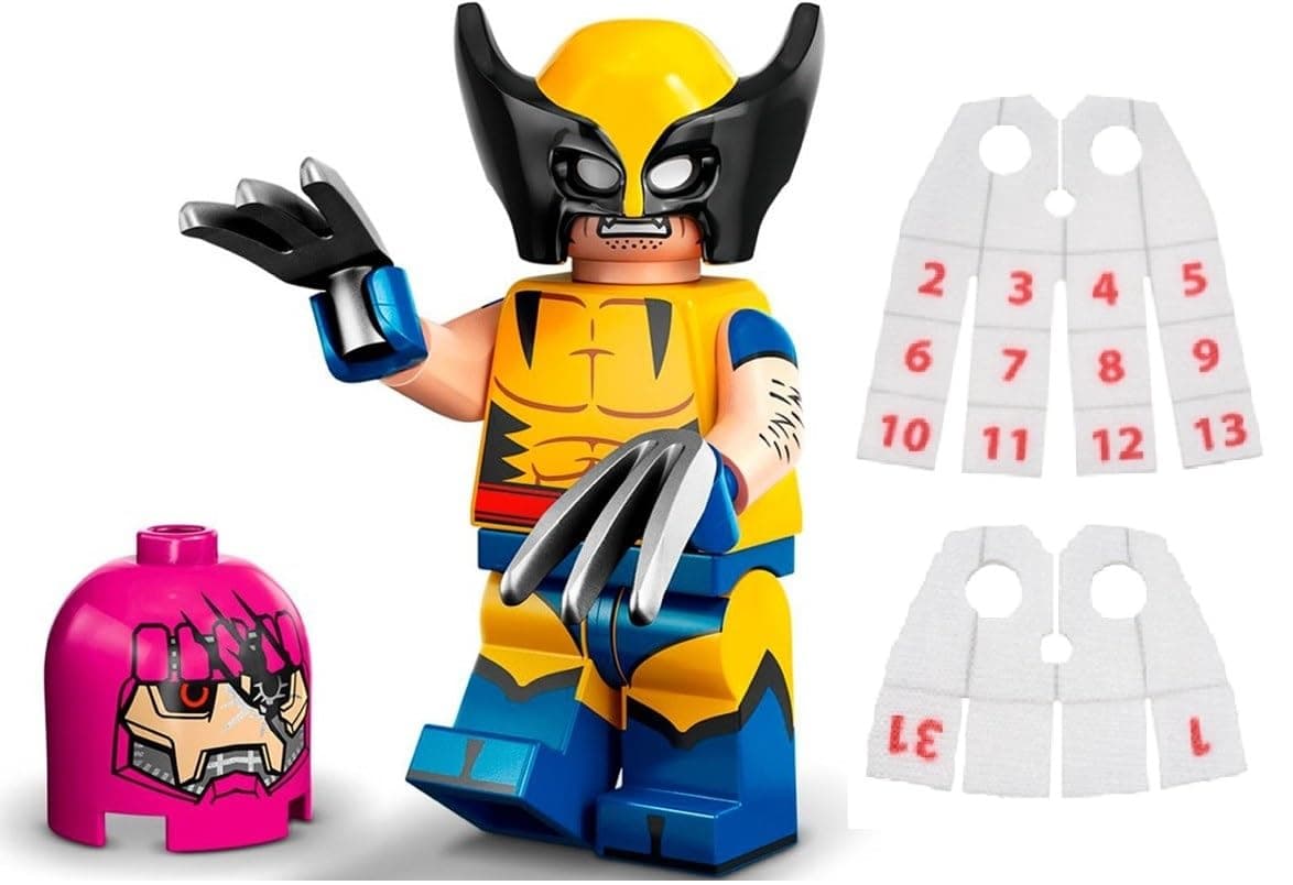 Marvel Series 2 Minifigure: Wolverine Minifigure Calendar Man Capes - Superheroes 71039