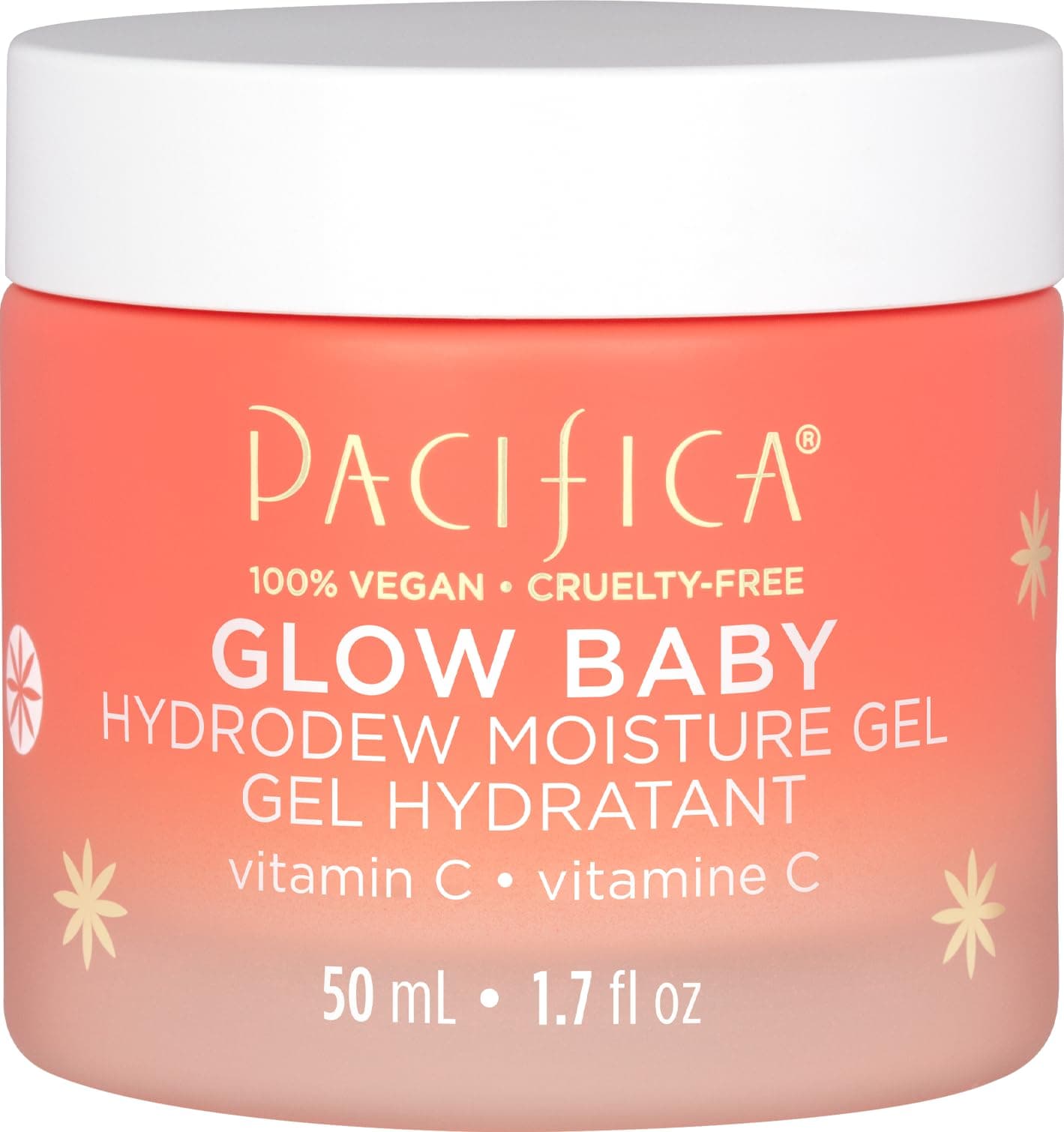 Glow Baby Hydrodew Gel Moisturizer – Vitamin C & Niacinamide Dewy Face Gel for Glowing Skin, Lightweight Oil-Free Daily Moisturizer for Brightening & Hydration, Vegan & Clean Beauty Formula
